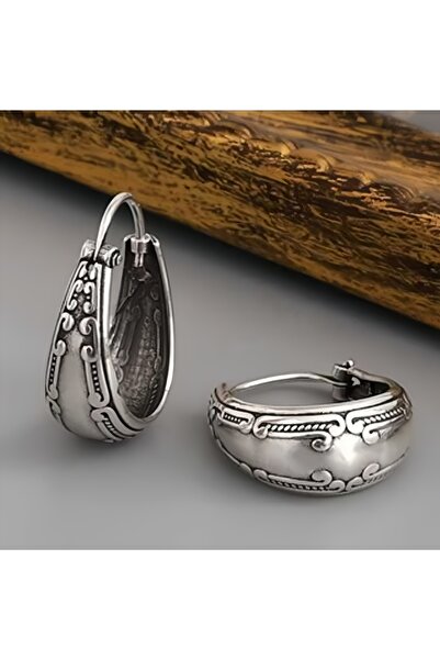 Choice أقراط نسائية أنيقة للغاية E1576-1 ذات شريط عريض مزخرفة بنمط نباتي، منا...