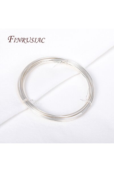 Choice سلك نحاسي مطلي بالفضة عيار 18 قيراطًا، بسماكة 0.2 مم وطول 5 أمتار، منا...