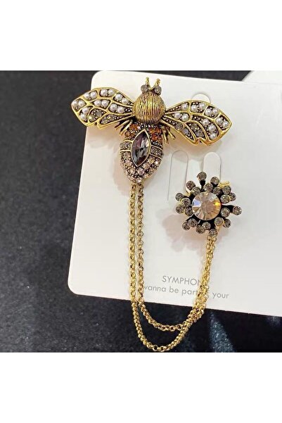 Choice J3-1-881 دبوس زينة عتيق للنساء على الموضة، سلسلة شرابة نحلة أنثوية مع ...