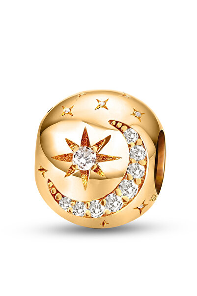 Choice TCE0686J4 925 Sterling Silver Cute Star Moon Series Charms Beads Fit D...