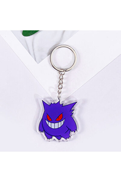 Miniso سلسلة مفاتيح سيارة أكريليك لطيفة من بوكيمون بطول 5 سم، إكسسوارات حقيبة...