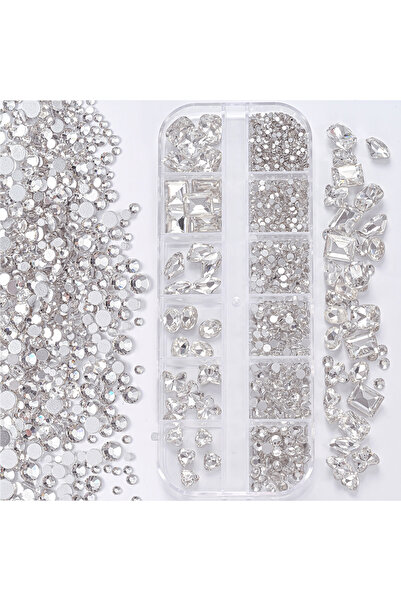 Choice PH253-7 علبة واحدة من أحجار الراين الشفافة ثلاثية الأبعاد لتزيين الأظا...