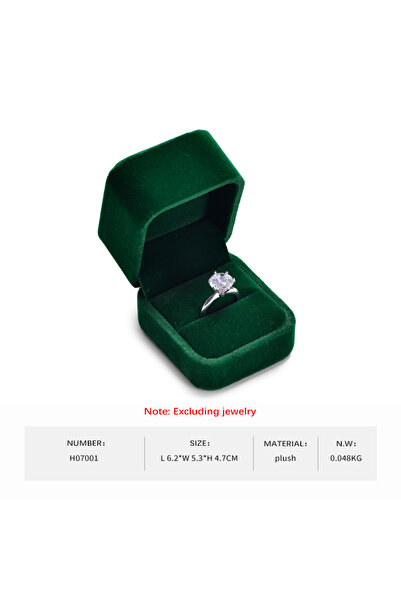 Choice صندوق خاتم من المخمل من Oirlv صندوق خاتم مجوهرات أخضر من الأحجار الكري...