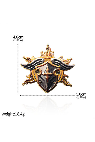 Miniso X00453-04 لعبة Baldur's Gate 3 بروش بربري بالادين روغ ماج شاعر وارلوك محارب لعب الأدوار