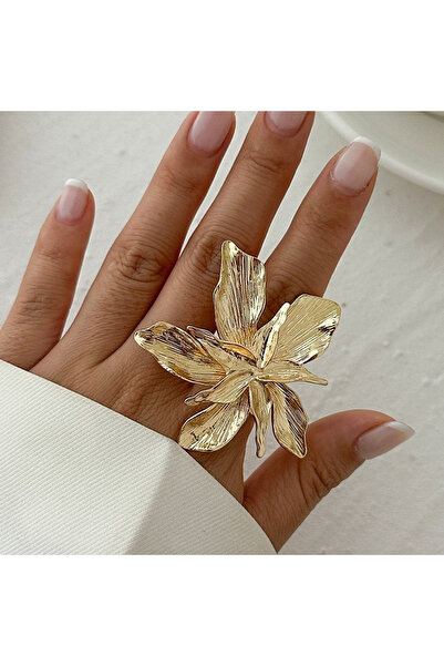 Choice AYA6205001 خاتم عريض على شكل زهرة مبالغ فيها للنساء، تصميم عتيق أنيق، ...