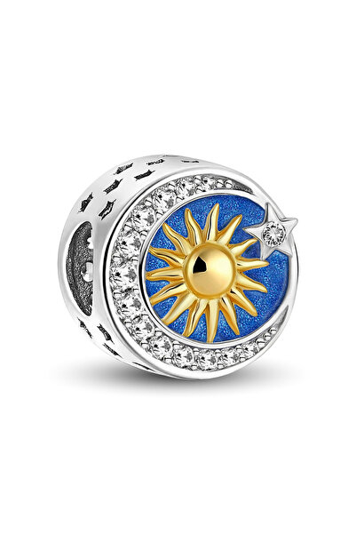 Choice TCE0745K1 925 Sterling Silver Cute Star Moon Series Charms Beads Fit D...