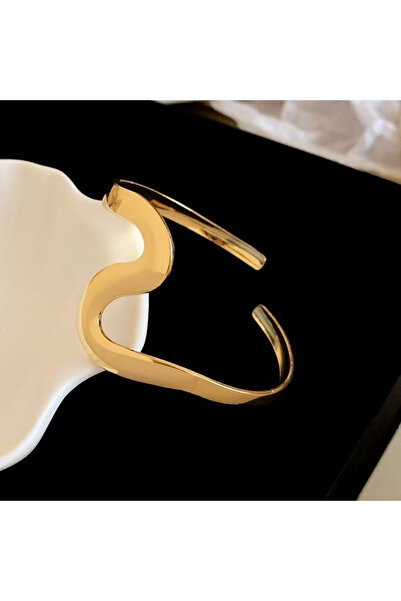 Choice أساور ذراع ذهبية فاخرة من الفولاذ المقاوم للصدأ مقاس 75-80 مم للنساء، ...