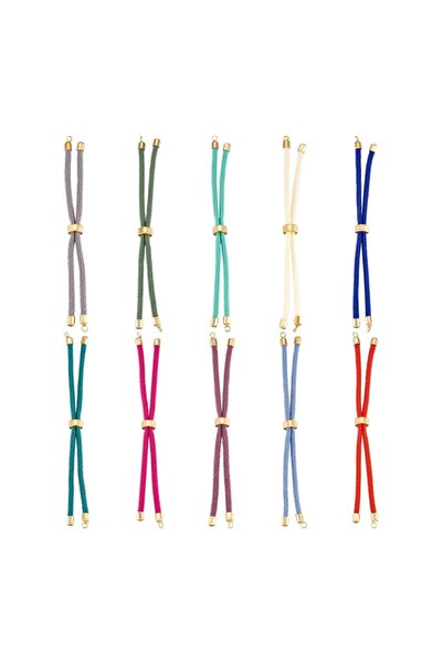 Choice WWPJ0000102 10 قطع من أساور الحبل الملتوي من النايلون لصنع أساور منزلق...