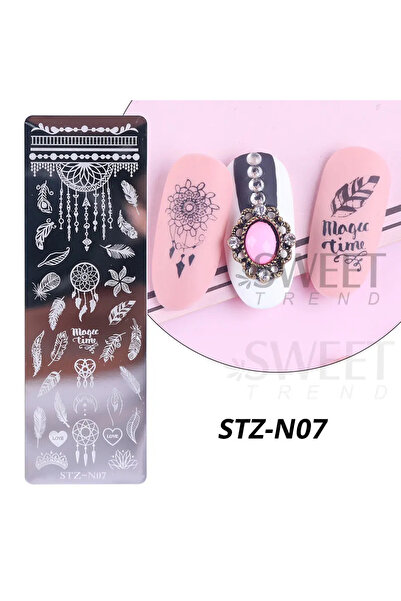 Choice لوحة ختم فن الأظافر STZ-N07 بتصميم ندفة الثلج الشتوية وعيد الميلاد وأو...