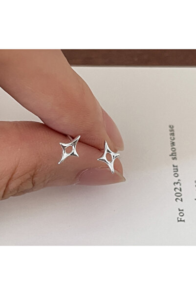 Choice AED96-1 أقراط أذن صغيرة مجوفة على شكل صليب بانك للنساء أقراط أذن على ش...