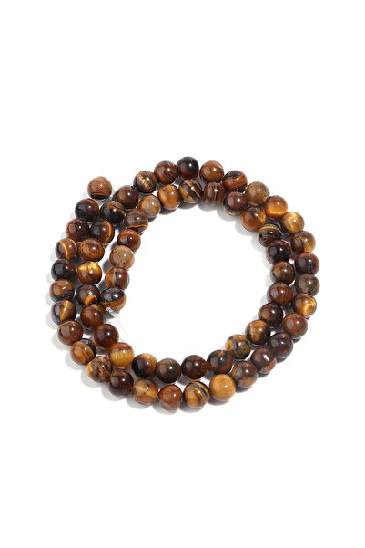 Choice1 6mm Approx 60pcs Natural Stone Brown Gold Color Tiger Eye Beads Round...