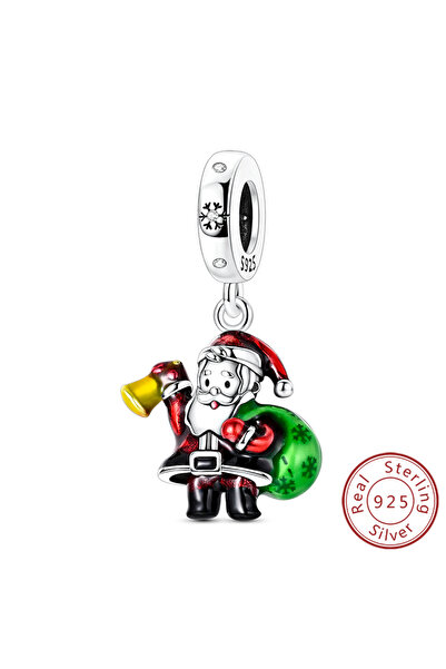 Choice KTC1802 سلسلة خرز عيد الميلاد من الفضة الإسترلينية 925 على شكل شجرة عيد الميلاد ورجل الثلج والأيل تناسب أوريجينالز