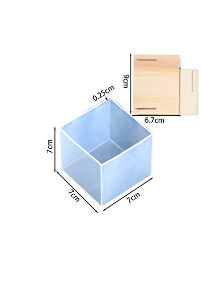 choice2 قوالب مكعبات السيليكون الشفافة على شكل 11 قالب راتنج إيبوكسي مربع كبي...