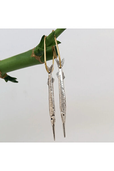 Choice WF8082-1 أقراط دائرية غير منتظمة هندسية عتيقة على شكل سمكة صغيرة للحفل...