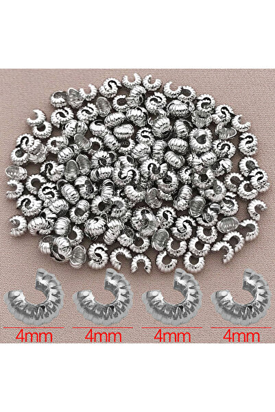 Choice 10 قطع النمط 3 10/20/30 قطعة 4 مم مطلي بالنحاس عيار 18 قيراطًا نمط هلالي سميك فضي ذهبي أصلي نهاية Bu