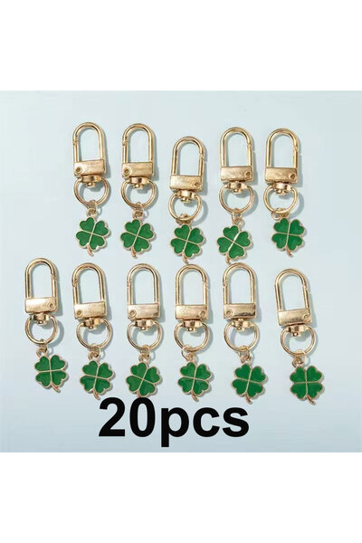 Choice 20 قطعة 5/10/20 قطعة سلاسل مفاتيح على شكل ورقة، تستخدم في إكسسوارات ال...