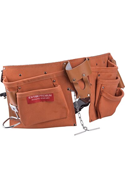 Extol Premium Șorț de tâmplar cu curea, EXTOL PREMIUM, 420, 9 buzunare, supor...