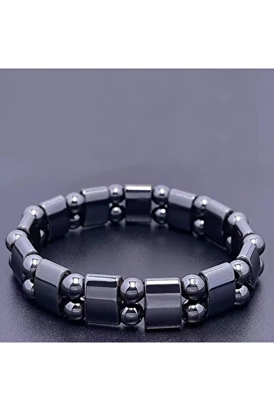 Choice أساور طاقة الهيماتيت الكلاسيكية السوداء المرنة المغناطيسية للعناية الص...