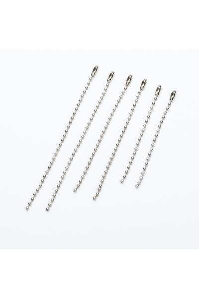 Choice 10cm 100pcs 50/100pcs Metal Ball Bead Chain Extension For DIY Dog Tag ...