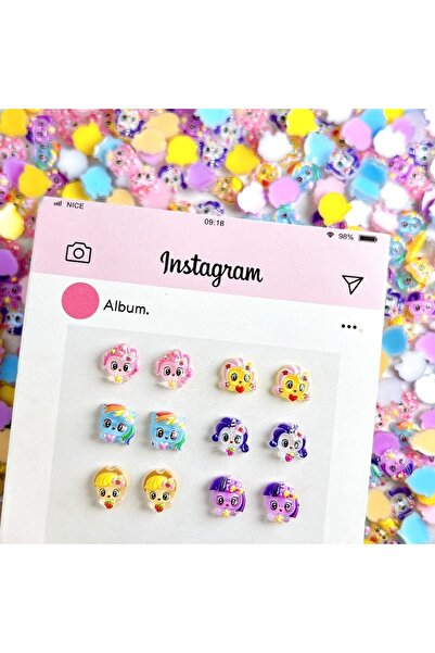 Choice 30 قطعة متنوعة من 30 قطعة من زينة الأظافر المصنوعة من الراتنج على شكل ...