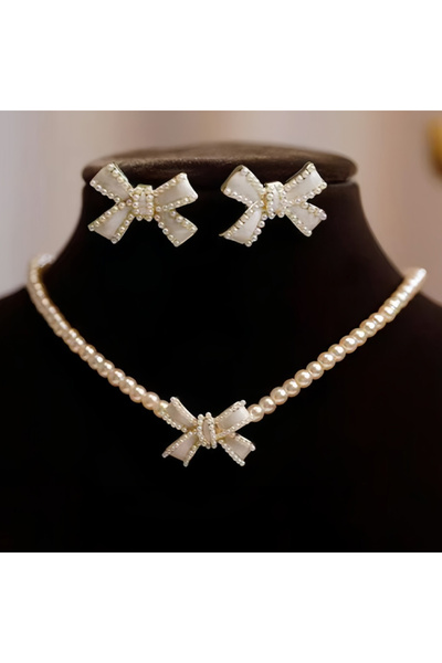 Choice مجموعة مجوهرات AYA640540 أنيقة وبسيطة ولطيفة على شكل عقدة للنساء من حب...