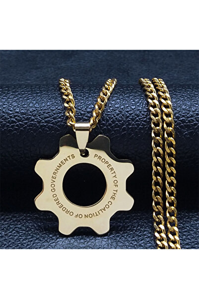 Choice قلادة من الفولاذ المقاوم للصدأ على شكل فرن تفاعلي بطول 50 سم من لعبة CS GD Fashion Game War Machine للرجال/النساء