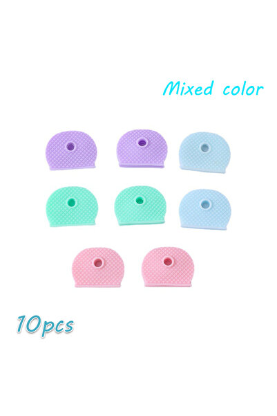 Choice A5 10 قطع من غطاء المفاتيح المرن المصنوع من السيليكون، سلسلة مفاتيح مج...