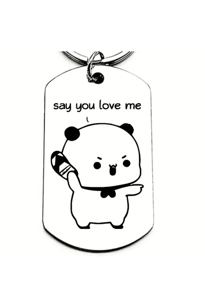 Choice 1319t Say You Love Me, Cartoon Bear Keychain, Cute Bubu Dudu Duo Keych...