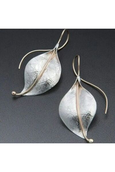 Choice E1762-4 Retro Metal Foliage Leaf Geometric Irregular Plant Earring for...