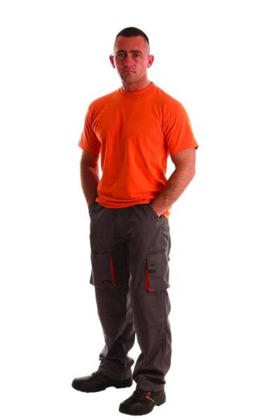 Rock Safety Pantaloni cu protecție în talie Gri/Portocaliu M Negru