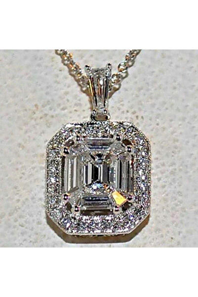 Choice قلادة XL489 من هويتان، مرصعة بحجر الزركونيا المكعب بقصة آشر، تصميم بسي...