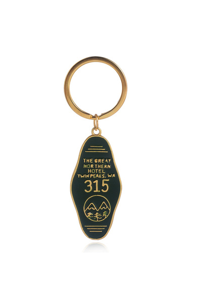 Choice 04 Classic TV Twin Peaks Keychain The Overlook Hotel 237 Logo Hotel Ro...