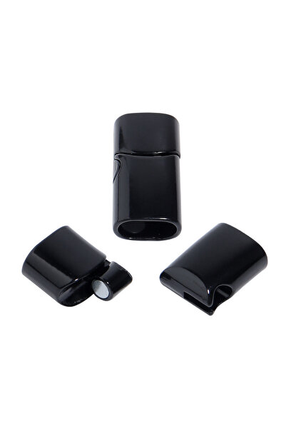 Choice 12 × 6 مم 5 قطع سوداء مستديرة 5 قطع من المشابك المغناطيسية المصنوعة من...