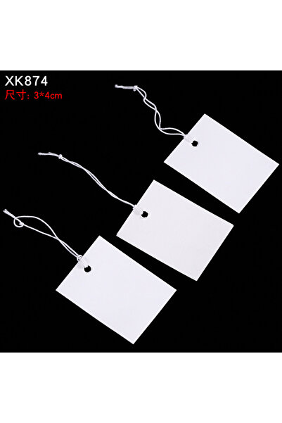 Choice 100 قطعة من بطاقات المجوهرات الصغيرة مقاس 3×4 سم، مصنوعة من جلد البقر،...