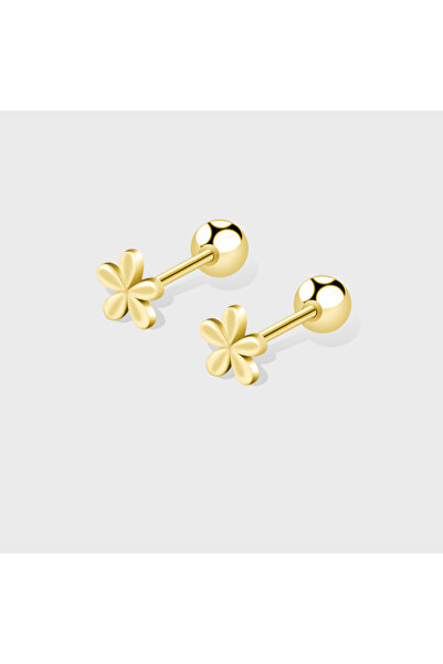 Choice أقراط تراجوس صغيرة على شكل زهرة لطيفة بسيطة من الفضة الإسترليني 925 لل...