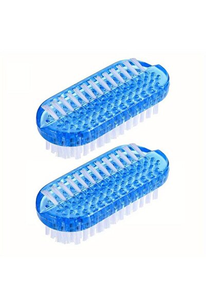 Choice فرشاة تنظيف أظافر مزدوجة الجوانب من قطعتين باللون الأزرق، أداة مانيكير...