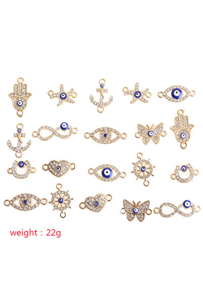 Choice 20 قطعة جديدة من أحجار الراين الكريستالية متعددة الأشكال باللون الذهبي...