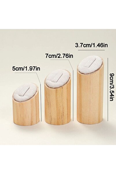 Choice رف عرض مجوهرات أبيض مكون من 3 قطع/مجموعة، رف تخزين سطح مكتب لعرض المجو...