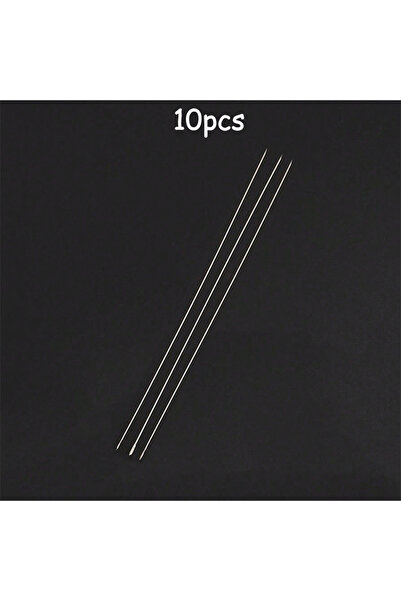 Choice مجموعة من 10 قطع من إبر خرز من الفولاذ المقاوم للصدأ لصنع المجوهرات، إبرة خيوط، عيون طويلة مستقيمة كبيرة