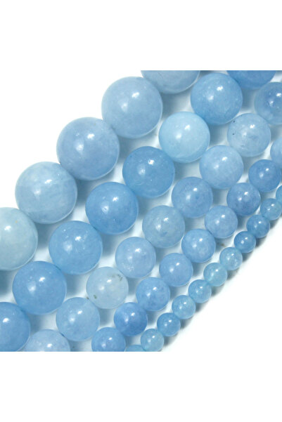 Choice4 4mm Apx 90pcs Natural Aquamarines Stone Beads Blue Round Gemstone Bea...