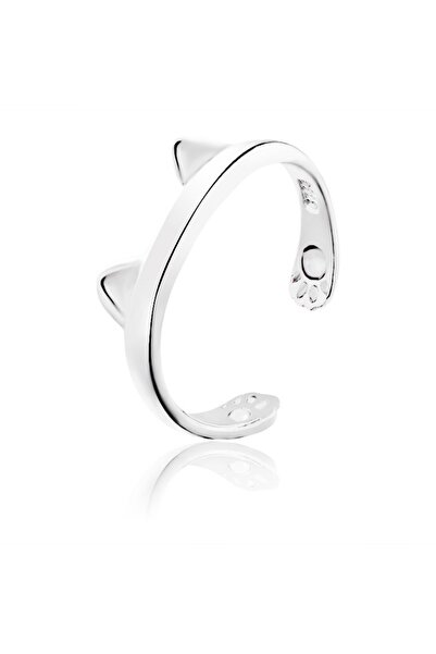 Choice Resizable Silver Simple Niche Creative Trend Super Cute Cartoon Cat Pa...