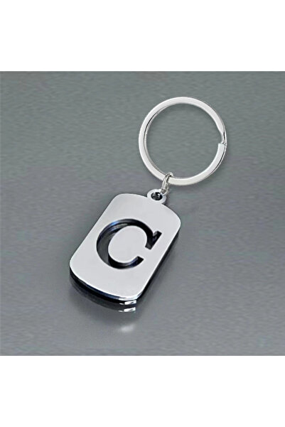 Choice سلسلة مفاتيح من الفولاذ المقاوم للصدأ على شكل حرف C - حقيبة ظهر صغيرة ...