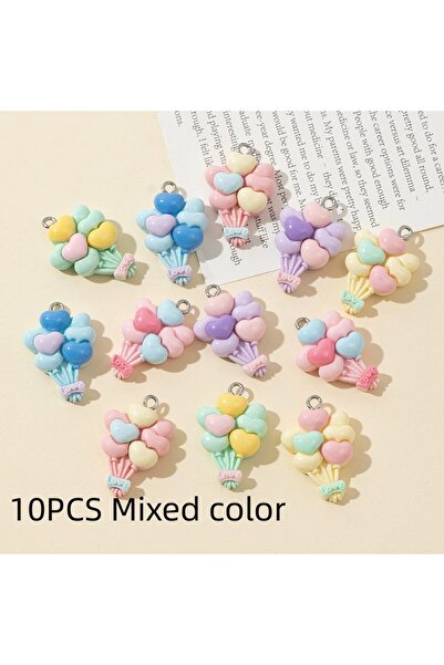 Choice 10 قطع من البالونات متعددة الألوان الزاهية اللطيفة، مصنوعة يدويًا من غراء الكريم، غطاء هاتف منزلي الصنع، غطاء رأس