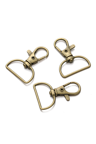 Choice 10pcs Ancient bronze 5/10Pcs Swivel Clasps D Rings Alloy Metal Lanyard...