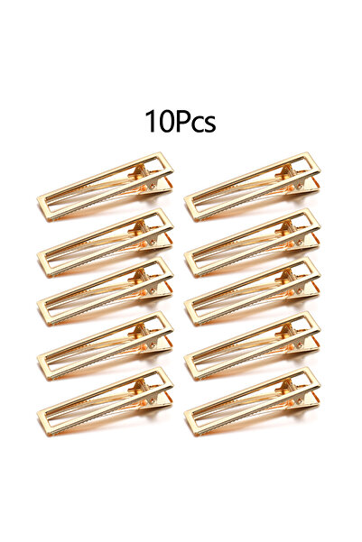 Choice Gold02 10 قطع من قوالب السيليكون لمشابك الشعر المعدنية الهندسية المصنوعة من راتنج الإيبوكسي لصنع مشابك الشعر المصنوعة من الراتنج بنفسك