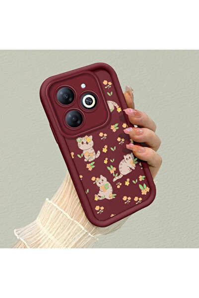 Hontinga حافظة هاتف من السيليكون الناعم مضادة للسقوط متوافقة مع هاتف Tecno Sp...