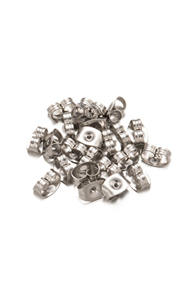 Choice 100 قطعة من الفولاذ المقاوم للصدأ بلون ذهبي مقاس 4.5 × 6 مم، سدادة أمان خلفية للأقراط على شكل فراشة من الفولاذ المقاوم للصدأ