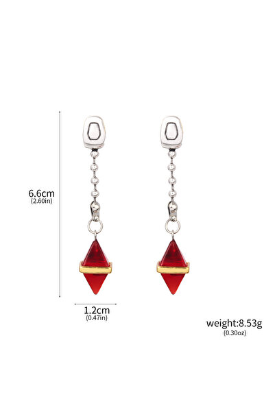 Choice أقراط حمراء من أنيمي هانتر إكس هانتر هيسوكا كورابيكا E00188، قلادة، هد...