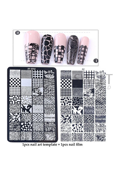 Choice لوحة ختم فن الأظافر ثلاثية الأبعاد XY-EF02 على شكل زهرة من الدانتيل مع...