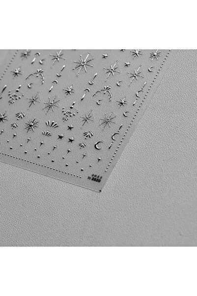Choice8 1PCS Bronzing Nails Sticker Ice Transparent Star Back Adhesive Nail A...